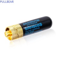 PULLBEAR SRH-805S Antenna UV-82 High Gain Mini SMA-F Female SMA-F Male Walkie Talkie Antenna Radio Antenna Car Accessories Radio Antenna SMA Female Antenna