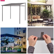 GUNNON Gazebo, dark grey/grey, 238x233 cm