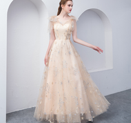 Wedding Dress - Banquet Noble Elegant Lady Bridesmaid Evening Party Long Prom Dresses For Women