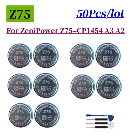 50Pcs New Replacement Battery Z75 CP1454 for Bose SoundSport Free Galaxy Buds+ Sony WF‑SP800N Earbud