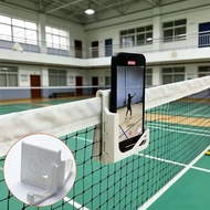 Compact 2-Angle Tennis Net Phone Holder, Pickleball to fix owls, record badminton highlights