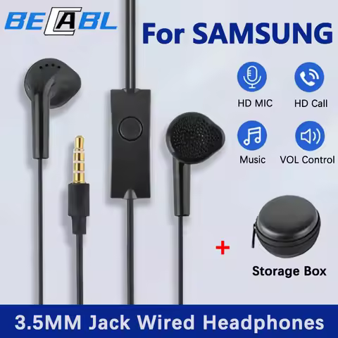 For Samsung Galaxy A15 A05s A51 A32 A50 A52 A23 A71 A03 A21s S10 Tab A9 Plus EHS61 3.5mm Wired Headp