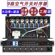 8-Channel 9-Channel 10-Channel Power Timer Professional Stage Equipment with Filter Universal Socket