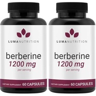 Luma Nutrition Berberine Supplement - Berberine HCL 1200mg Per Serving - 97% Berberine HCl - Vegan, 