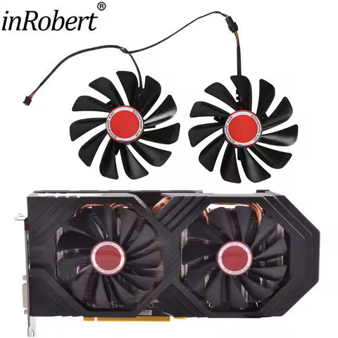 95MM FDC10U12S9-C 4Pin Cooler Fan Replace For XFX Radeon RX 570 580 590 4G Vega 56 64 RX580 Graphics