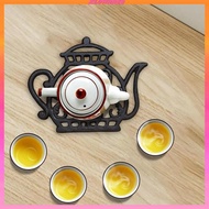 [Kloware2] Tea Kettle Mat Hollow Mat Cast Iron Teaware for Events Dining Room Pots Pans