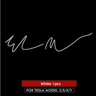 Tesla Elon Musk Signature White Model Y S 3 X Accessories Creative Auto Stickers Automobile Decals C
