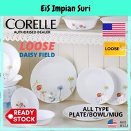 Corelle Loose Daisy Field (Dinner/Luncheon/Bread/Serving Plate) (Noodle/Soup Bowl)/ Mug Pinggan Mangkuk Corelle