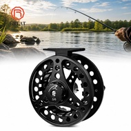 GREAT Fly Reel, 2+1BB Bearings 5/6 WT Fly Fishing Reel, Durable 85mm Diameter Aluminum Alloy Fishing