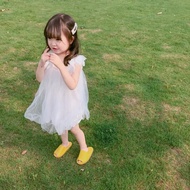 Dress White Feather Decoration