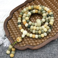 Jade putih bodhi akar Multitreasure gelang 108 weathered multitreasure Bodhi main manik manik gelang
