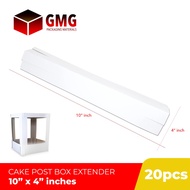 GMG Cake Post Box Extender 10 x 4 inches (20pcs)