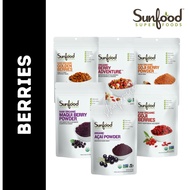 Sunfood Superfoods Organic Golden Berries / Goji Berry Powder / Maqui Berry / Acai Powder