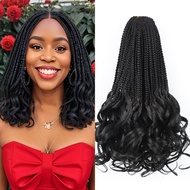 Curly Crochet Hair for Women Goddess Box Braids Crochet Hair Pre Looped Braiding Hair French Curl Cr
