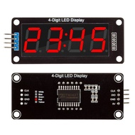 TM1637 Ziqqucu 0.56จอแสดงผลแอลอีดีทศนิยมหลอดดิจิตอล7ส่วน4นาฬิกาตัวเลขจุดคู่โมดูลแผงวงจรขับแบบอนุกรม