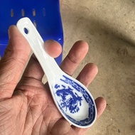 Indigo Dragon Pattern Tile Spoon Size 13cm Or 5 Inches