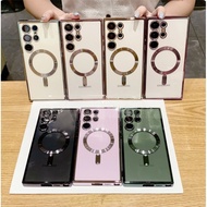 (S25 Ultra) Case With Lens Camera Magnetic Samsung Galaxy S25 S25Plus S25Ultra S24Ultra S23Ultra S22