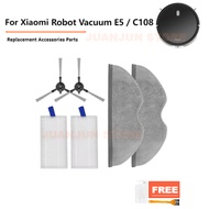 【Accessories】For Xiaomi Robot Vacuum E5 / C108 Robot Vacuum Cleaner Side Brush HEPA Filter