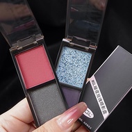 Dual-tone Matte Eyeshadow Long Lasting High Pigment Black Red Waterproof Matte Glitter Makeup H3l4