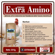 EXTRA AMINO BROILER 30 kg - Suplemen pakan untuk ayam broiler.