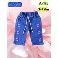Imported girls' jeans 7/8 girls' jeans 7/8