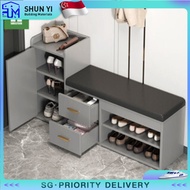 Shoe Changing Stool Shoe Cabinet Shoe Rack Bench With Seat Wood Shoe Cabinet Doorway Shoe Bench Livi