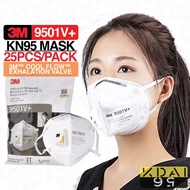 3M 9501V 9505 15/25pcs 3M VALVE Respirator 3M KN95 MASK PM2.5 3M N95 VALVE 3M N95 MASK MEDICAL MASK 