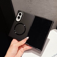 for Magsafe Metallic Paint Matte Case for Samsung Galaxy Z Fold 8 Ultra 7 6 5 4 Fold8 Wide Magnetic 