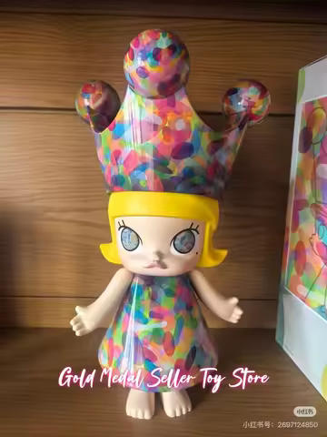 Genuine Pop Mart Mega Royal Molly 400% Childlike Innocence Snow White Jon Bugerman Bubble Water Lily