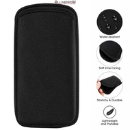 ALLINERROWWS Phone Bag, Black Color Neoprene Phone Pouch, Durable Scratch-Resistant Shockproof Phone