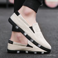 Kasut Kain Lelaki Beijing Lama 2025 Musim Panas Baharu Slip-On Kasut Kasual Lelaki Kasut Kanvas Lela