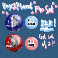 Boys II Planet / Boys Planet 2 / BP2 B2P Trainee Pin Button KC Planet