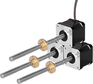 YEJMKJ 3 Pack Nema 17 Stepper Motor TR8x8 240mm with T8 Lead Screw 1.8βΒ°β 2 Phase High Torque 0.44Nm