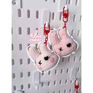 babymonster asa crochet choom handmade crochet kpop keychain doll