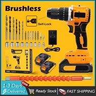 12V Brushless Drill/Driver Cordless Drill Bateri 2-Speed 3-Mode Bateri Hammer Drill Cordless Impact 