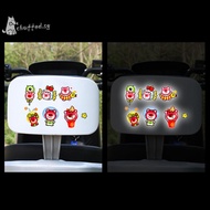 chuffed Cartoon Car Reflective Stickers Night Safety Warning Mark Bike Motorcycle Body Reflector Decals Sticker Well