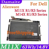 🔥New PT6V8 Baery For DELL enware M11x M14x R1 R2 R3 Series P18G X8P6X6 08P6X6 P06T T7YJR 8P6X6 P18G0