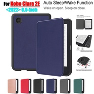 NEW 2022 Kobo Clara 2E 6 inch Case e-Book Readers Amazon Kobo Clara 2e 6.0" Fashion Solid Color TPU 