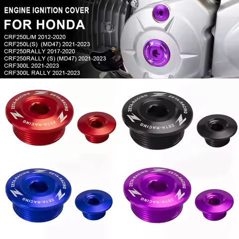 CRF250L CRF300L Engine Ignition Cover Hole Decorative Plug Screw For Honda CRF150L CRF250L/M CRF250R