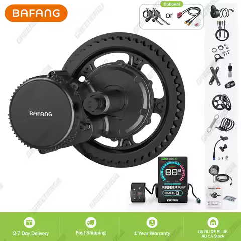 Bafang 36V 48V 500W BBS02B Mid Drive Motor Bike Electric Bicycle Conversion Kits 8fun M315 Fit for B