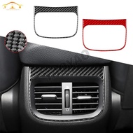 Carbon Fiber Central Air Outlet Panel Cover Decorative Stickers For Kia K3 Forte Cerato 2019-2021 Ca