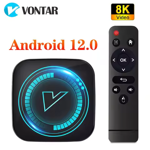 VONTAR TV Box Android 12 Allwinner H618 Quad Core Cortex A53 Support 8K Video 4K BT Wifi Google Voic