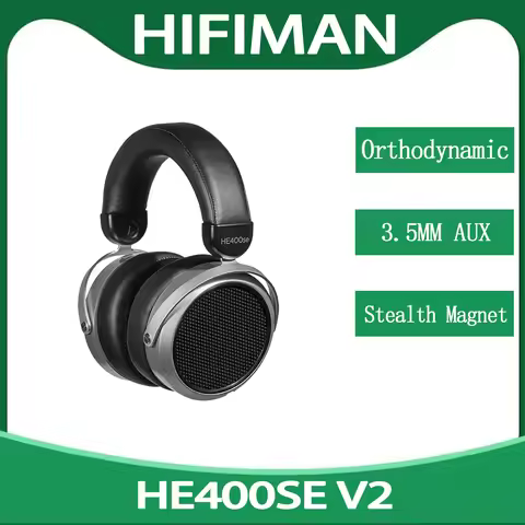 Hifiman HE400se V2 Stealth Magnet Over Ear Planar Headphones 32Ω Open-Back Design Orthodynamic Earph
