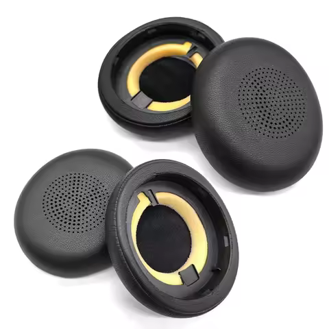 Professional Earpads Cushions Replacement Ear Pads Cushion Earmuffs for Jabra 45H Evolve2 65 Headpho