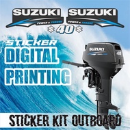 MESIN SUZUKI 40 HP OUTBOARD KIT ENGINE STICKER