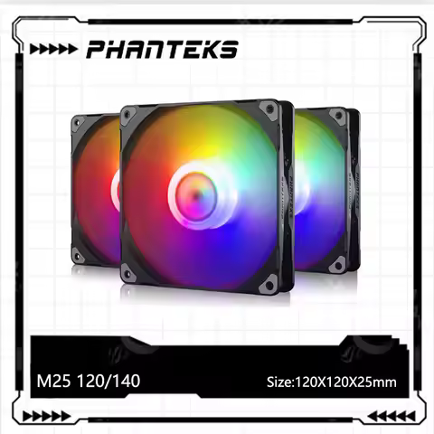 Phanteks M25 140 Case Fan Desktop Cooling Fans FDB Hydraulic Bearing 4pin PWM Temperature Control 20