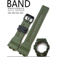 Casio CASIO GBD-800UC-3/GBA-800 Green Resin Strap Case Watch Strap Accessories