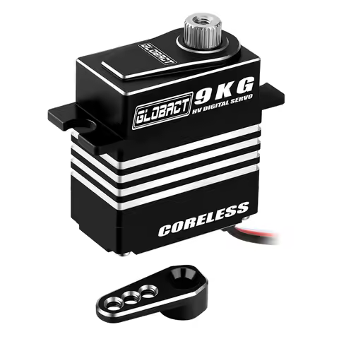 GLOBACT 9kg Metal Servo for 1/18 TRAXXAS TRX4M with Servo Arm High Torque Digital Servo Coreless Mot
