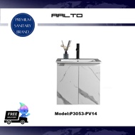 Fireproof White Marble Bathroom Basin Cabinet Under/Top Sink P3053-PV14/P8056-PV14 AALTO