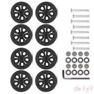 DLAY 8Pcs 55x11mm Suitcase Wheels Replacement Worn Out Luggage Spinner Double Wheels